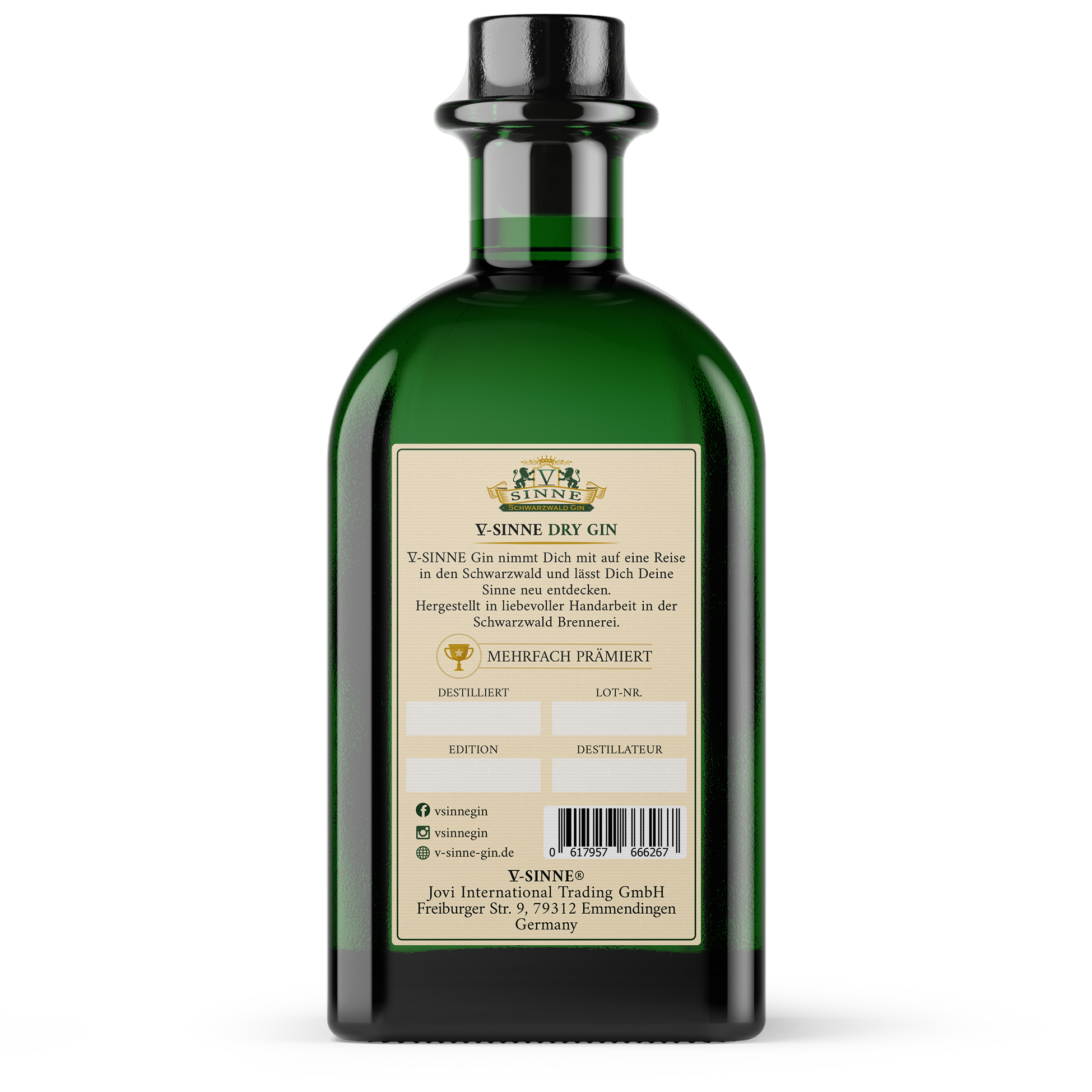 V-SINNE Schwarzwald Dry Gin