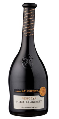 J.P. Chenet Merlot Reserve & 2 Gläser