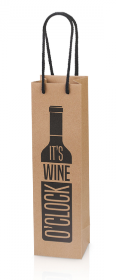 Flaschentüte "It´s Wine o´clock"